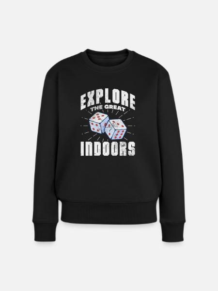 Brettspiel - Frauen Premium Bio Pullover - Schwarz