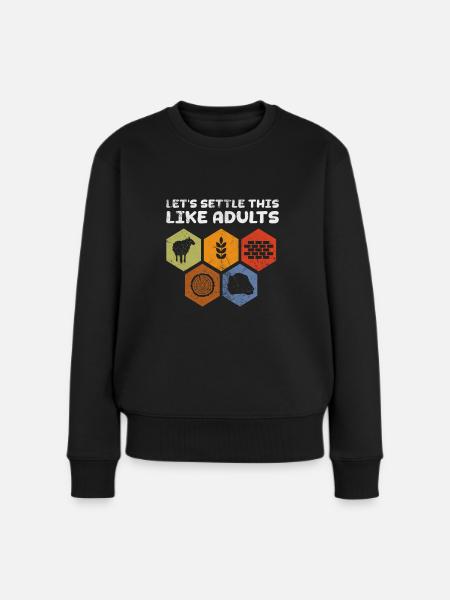Brettspiel - Frauen Premium Bio Pullover - Schwarz