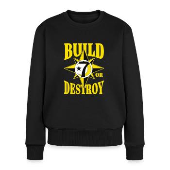 Muslim Islam Allah Ramadan Kareem Gift - Women's Premium Organic Jumper - black - Front - Julia (174cm)