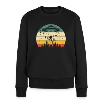Alien - Frauen Premium Bio Pullover - Schwarz - Vorne - Julia (174cm)