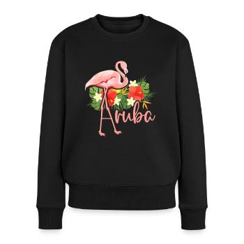 Aruba Caribbean Summer Ocean Beach Gift - Women's Premium Organic Jumper - black - Front - Julia (174cm)