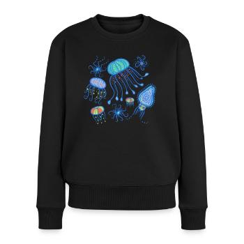 Colorful sea - Women's Premium Organic Jumper - black - Front - Julia (174cm)