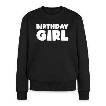Anniversaire Fille Fête Anniversaire Enfant - Pull Premium bio Femme - noir - Devant - Julia (174cm)