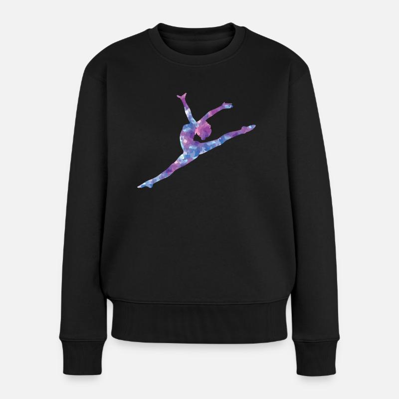 Turnen - Frauen Premium Bio Pullover - Schwarz