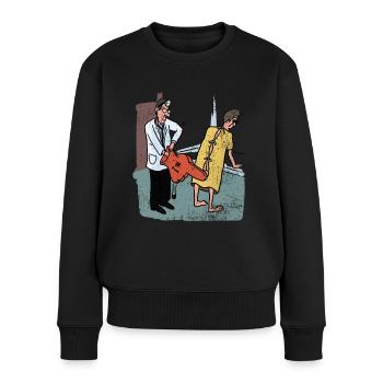 Urologe Urologie Ärztin Harnwege Geschenk - Frauen Premium Bio Pullover - Schwarz - Vorne - Julia (174cm)