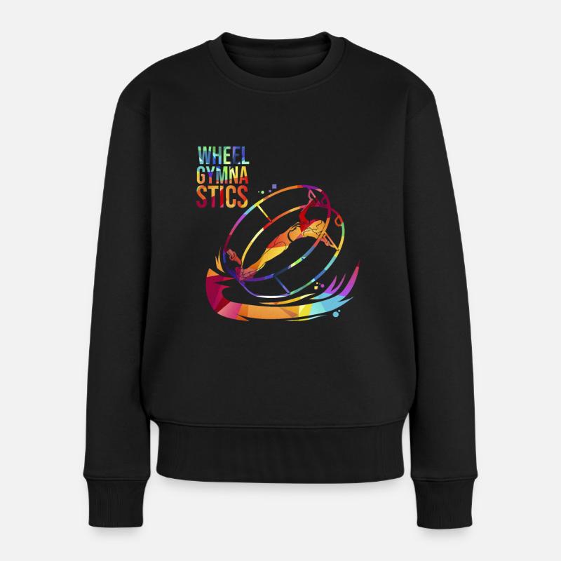 Radgymnastik Turner Geschenk - Frauen Premium Bio Pullover - Schwarz