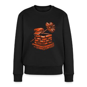 Schornsteinfeger - Frauen Premium Bio Pullover - Schwarz - Vorne - Julia (174cm)
