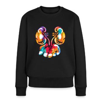 Urologe Urologie - Frauen Premium Bio Pullover - Schwarz - Vorne - Julia (174cm)