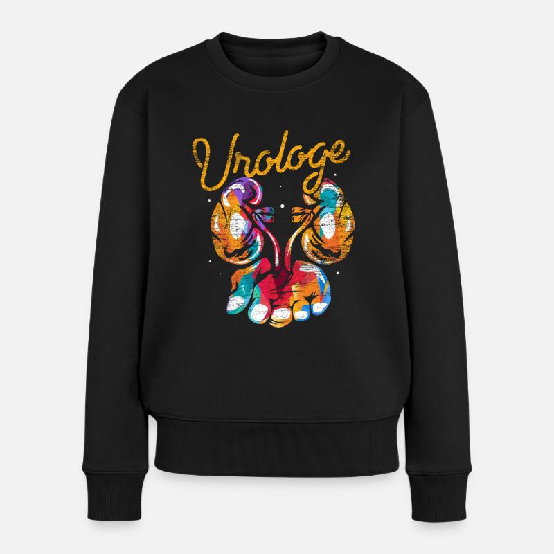 Urologe Urologie Geschenk - Frauen Premium Bio Pullover - Schwarz