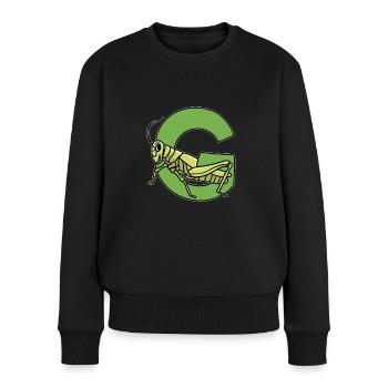 grasshopper - Women's Premium Organic Jumper - black - Front - Julia (174cm)
