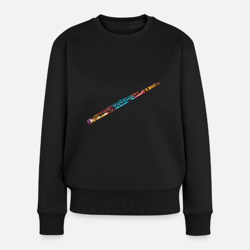Western Konzertflöten Geschenk - Frauen Premium Bio Pullover - Schwarz