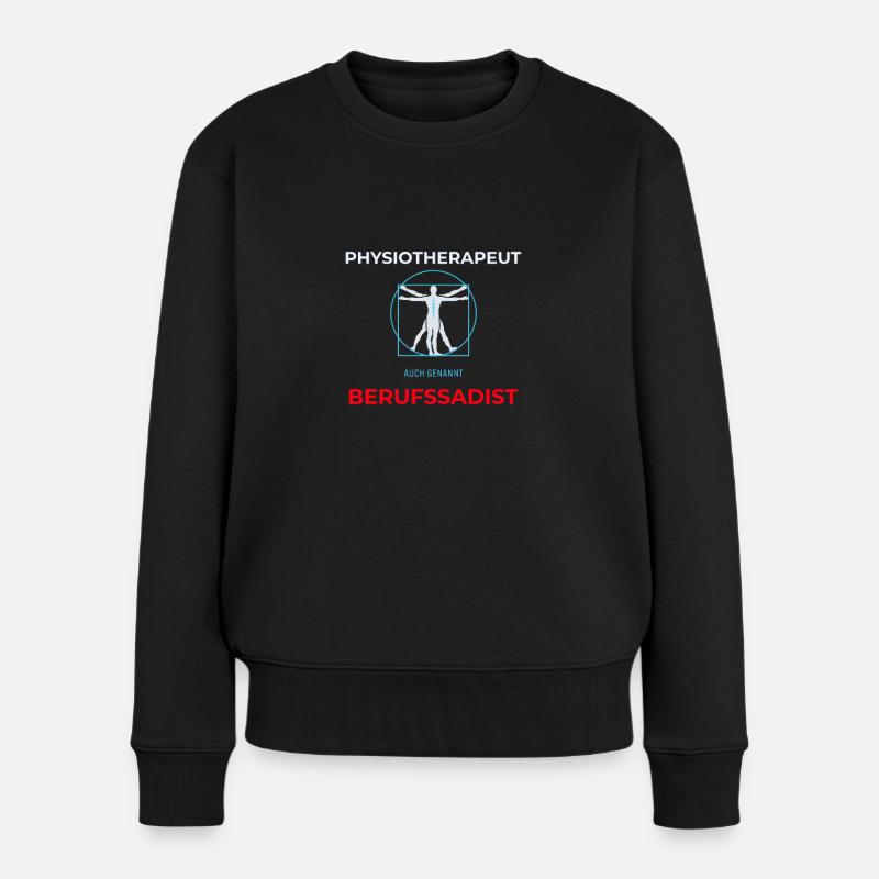 Physiotherapist also called Professional Sadist Physio - Women's Premium Organic Jumper - black