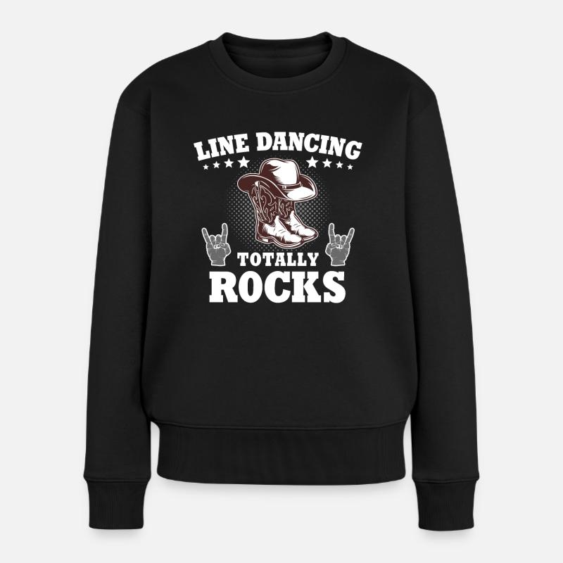 Line Dance Line Dancing - Women's Premium Organic Jumper - black