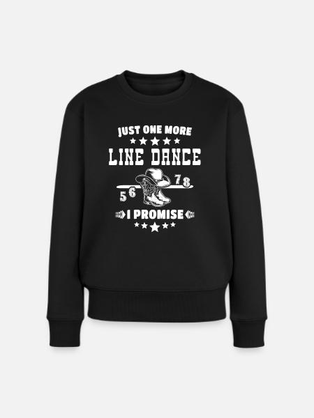 Line Dancing Line Dance - Frauen Premium Bio Pullover - Schwarz