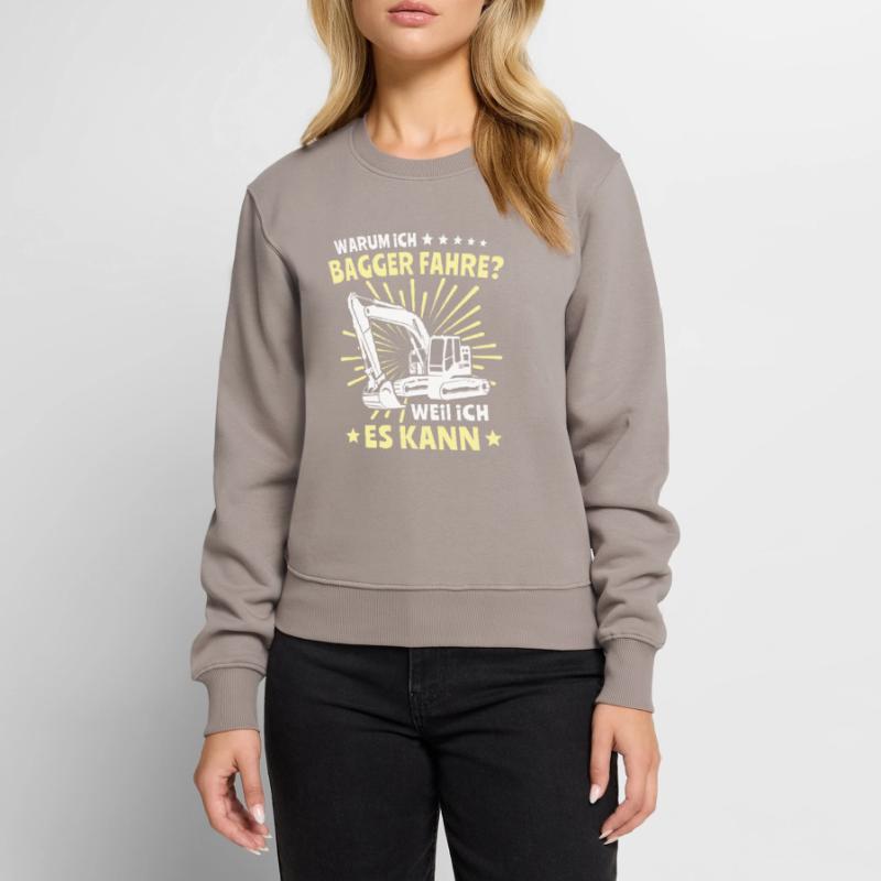 Baggerführer Bagger Baggerfahrer Frauen Premium Bio Pullover