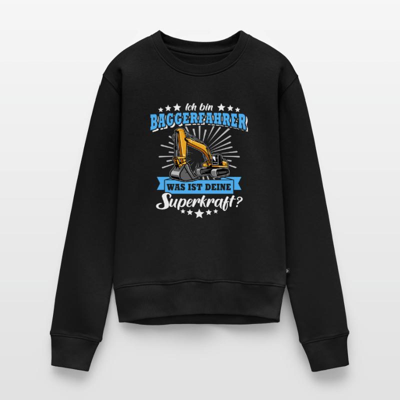 Baggerführer Bagger Baggerfahrer Frauen Premium Bio Pullover