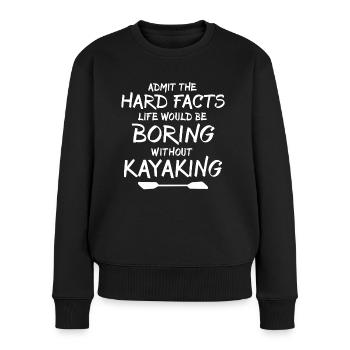 Kayaker Kayaking - Women's Premium Organic Jumper - black - Front - Julia (174cm)