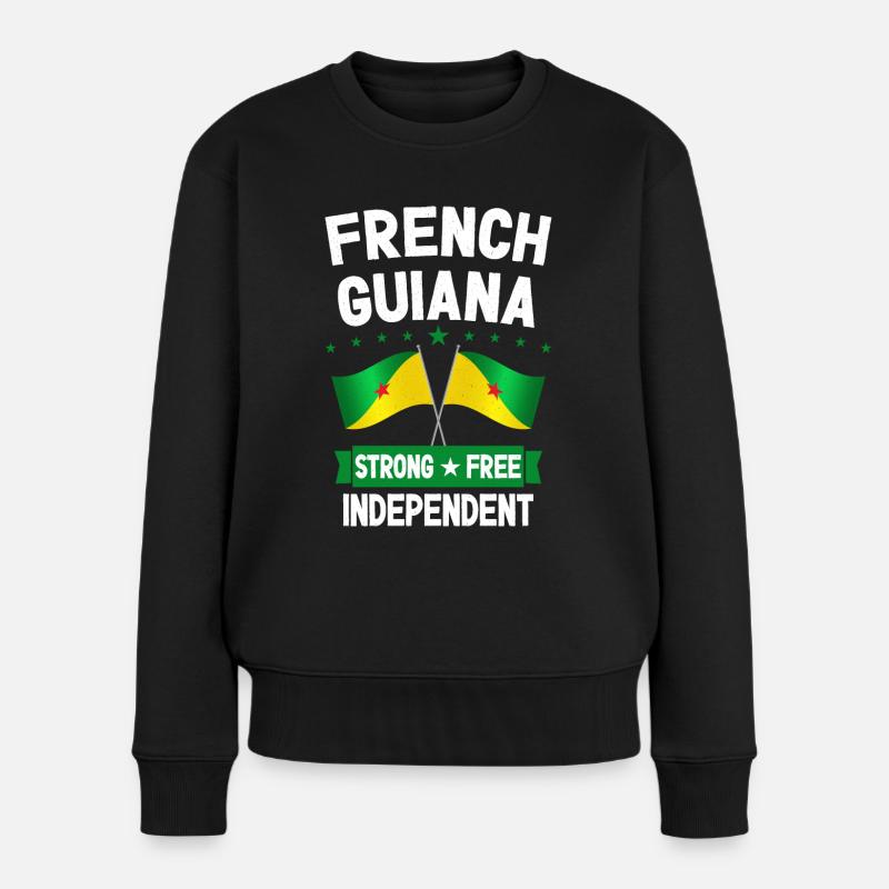 Guyane française - Pull Premium bio Femme - noir