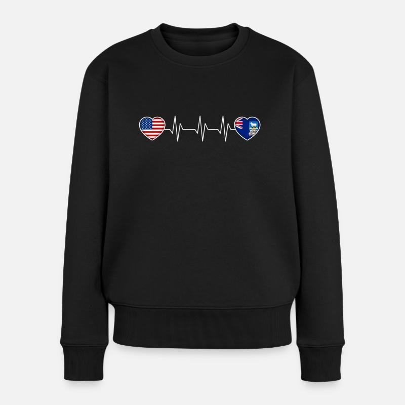 Falkland (Îles) - Pull Premium bio Femme - noir