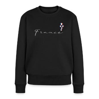 France - Pull Premium bio Femme - noir - Devant - Julia (174cm)