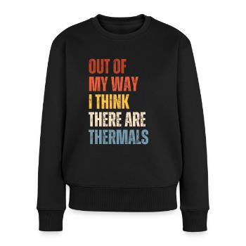 Ich Glaube, Es Gibt Thermik Rc Segler - Frauen Premium Bio Pullover - Schwarz - Vorne - Julia (174cm)