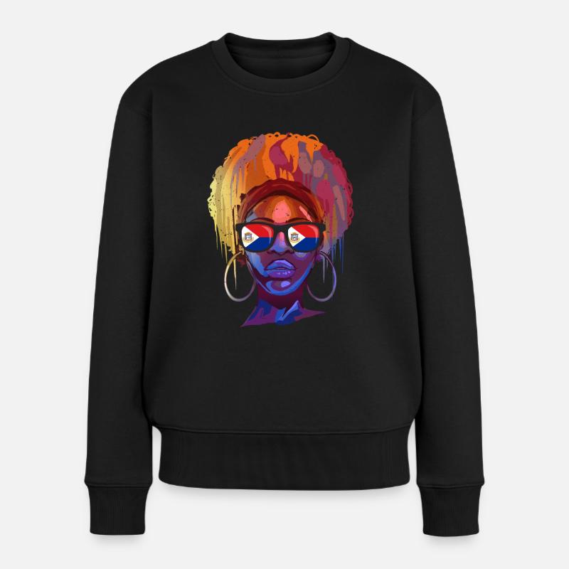 Sint Maarten - Pull Premium bio Femme - noir