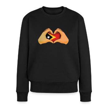East Timor - Women's Premium Organic Jumper - black - Front - Julia (174cm)