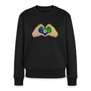 Christmas Island - Women's Premium Organic Jumper - black - Front - Julia (174cm)