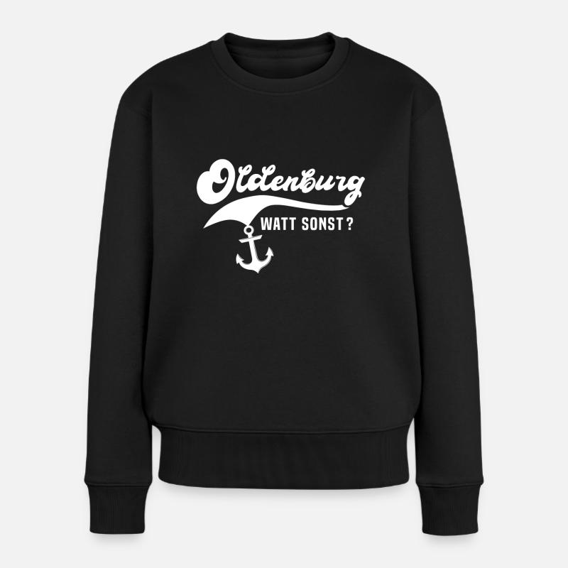 Oldenburg Oldenburger - Frauen Premium Bio Pullover - Schwarz