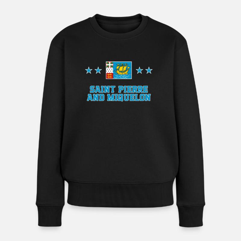 Saint Pierre et Miquelon - Pull Premium bio Femme - noir