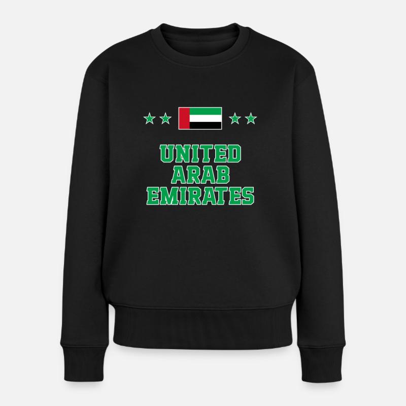 Vereinigte Arabische Emirate - Frauen Premium Bio Pullover - Schwarz