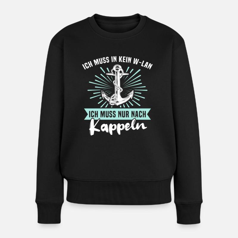 Kappeln Kappelner - Frauen Premium Bio Pullover - Schwarz