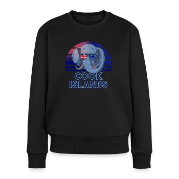 Cook Islands - Women's Premium Organic Jumper - black - Front - Julia (174cm)