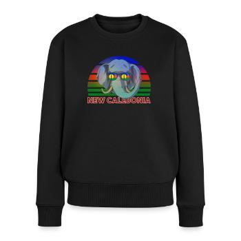 Nouvelle Calédonie - Pull Premium bio Femme - noir - Devant - Julia (174cm)