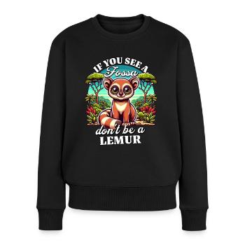 Fossa Madagascar Fossas - Pull Premium bio Femme - noir - Devant - Julia (174cm)