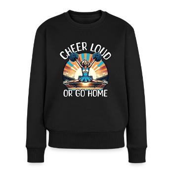 Cadeau de pom-pom girl - Pull Premium bio Femme - noir - Devant - Julia (174cm)
