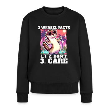 Dictons de belette - Pull Premium bio Femme - noir - Devant - Julia (174cm)
