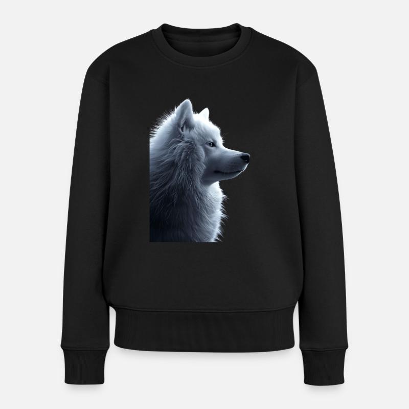 Samoyède - Pull Premium bio Femme - noir
