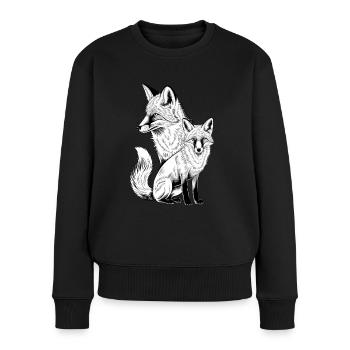 Renard - Pull Premium bio Femme - noir - Devant - Julia (174cm)