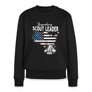 Scout Leader US - Women's Premium Organic Jumper - black - Front - Julia (174cm)
