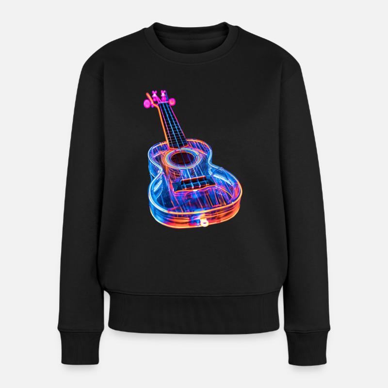 Ukulélé - Pull Premium bio Femme - noir