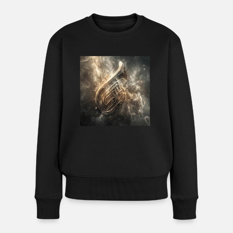 Tuba - Frauen Premium Bio Pullover - Schwarz