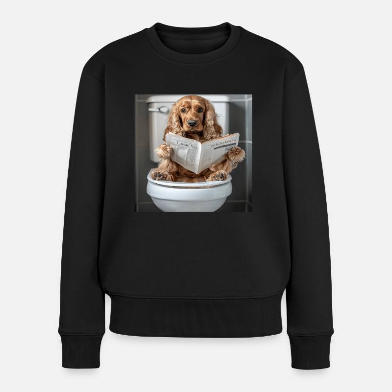 Cocker Spaniel - Frauen Premium Bio Pullover - Schwarz