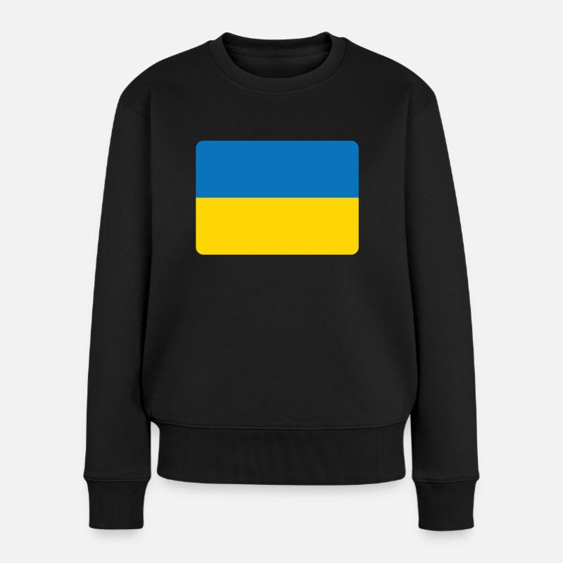 UKRAINE IST DIE NR 1 - Frauen Premium Bio Pullover - Schwarz