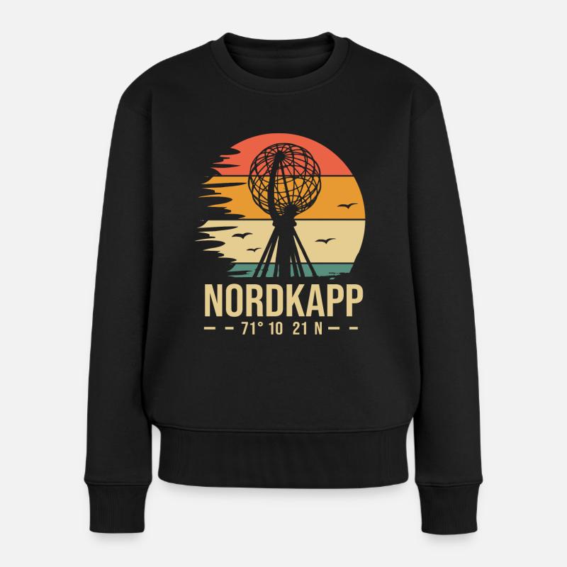Nordkapp cap nord norvége - Pull Premium bio Femme - noir