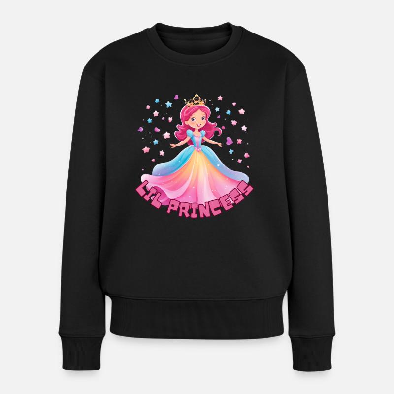Lil Princess - Frauen Premium Bio Pullover - Schwarz