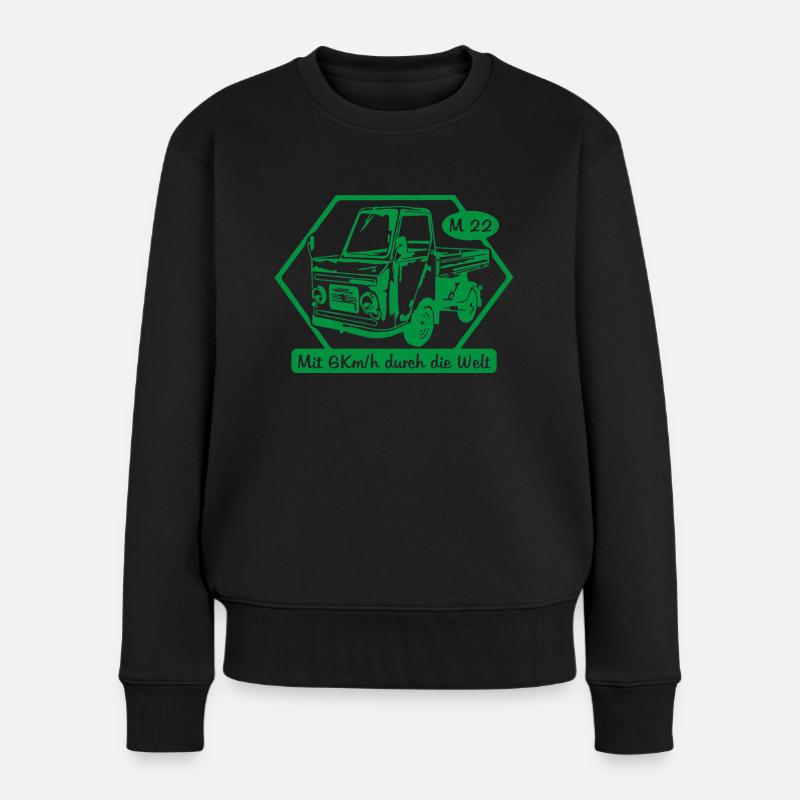 IFA LKW Multicar M22 - Frauen Premium Bio Pullover - Schwarz
