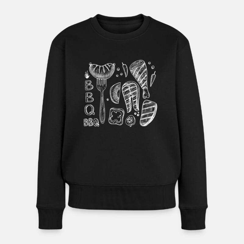 BBQ MOTIV Ingrédients - Pull Premium bio Femme - noir
