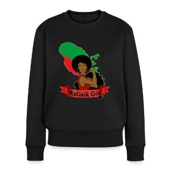 Femme Martinique Femme Forte - Pull Premium bio Femme - noir - Devant - Julia (174cm)