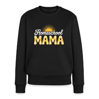 Mère Éducation Maman École À La Maison - Pull Premium bio Femme - noir - Devant - Julia (174cm)